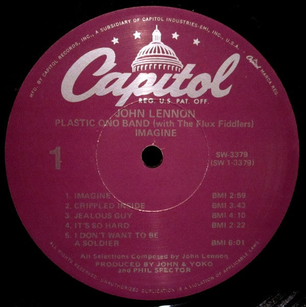 John Lennon : Imagine (LP, Album, RE, Pur)