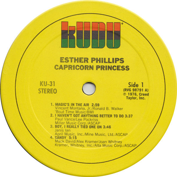 Esther Phillips : Capricorn Princess (LP, Album, San)