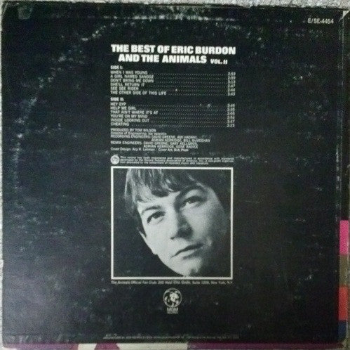 Eric Burdon And The Animals* : The Best Of Eric Burdon And The Animals Vol. II (LP, Comp)