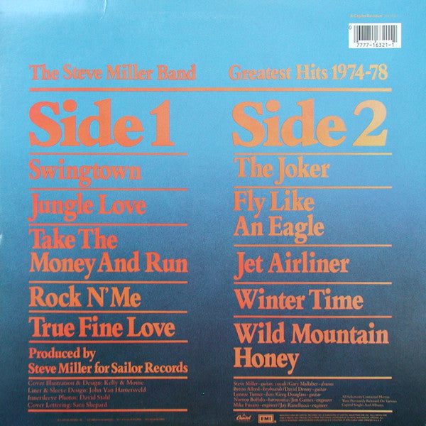 The Steve Miller Band* : Greatest Hits 1974-78 (LP, Comp, RE, Spe)