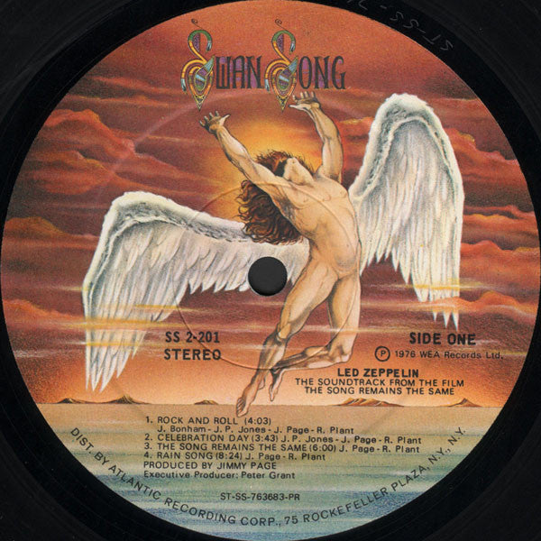 Led Zeppelin : The Soundtrack From The Film The Song Remains The Same (2xLP, Album, Pre)
