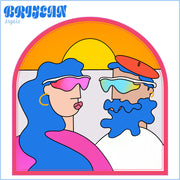 the album cover for Brijean - Angelo EP [Pink & Blue Vinyl]