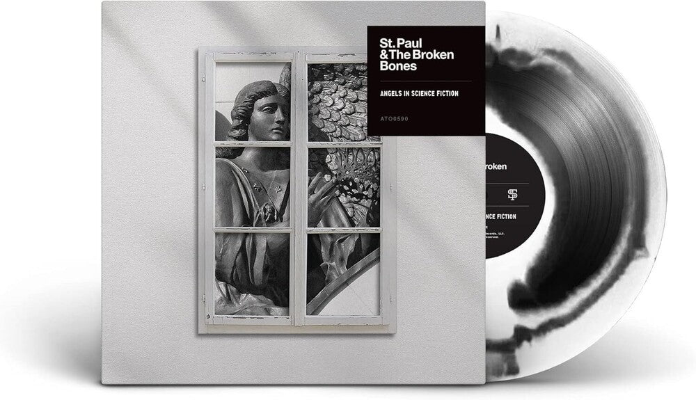 the album cover for St. Paul & The Broken Bones - Angels In Science Fiction [Indie Exclusive Limited Edition Black & White LP]