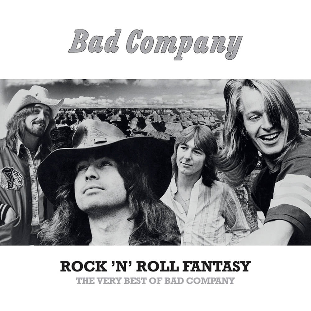 the album cover for Bad Company - Rock 'N' Roll Fantasy: The Very Best Of Bad Company [SYEOR 2022 Limited Edition Clear 2LP]