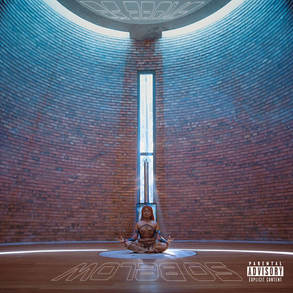 the album cover for Sampa the Great - As Above, So Below [Indie Exclusive Limited Edition Seaglass Blue LP]