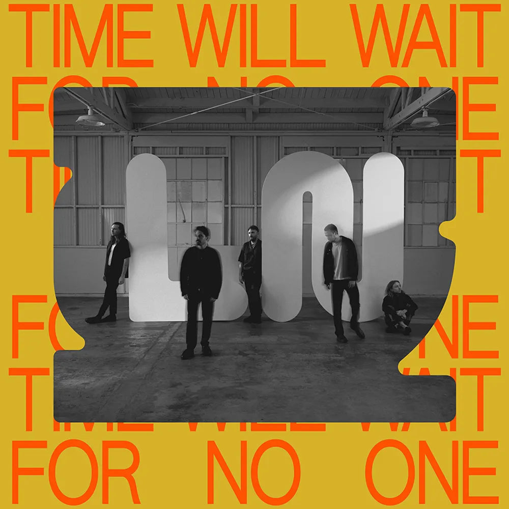 the album cover for Local Natives - Time Will Wait For No One [Indie Exclusive Limited Edition Canary Yellow LP]