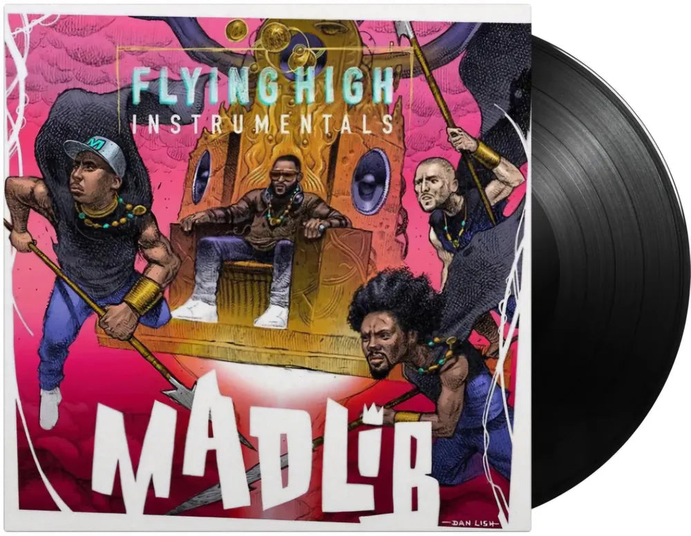 the album cover for Madlib - Flying High Instrumentals (Uk)