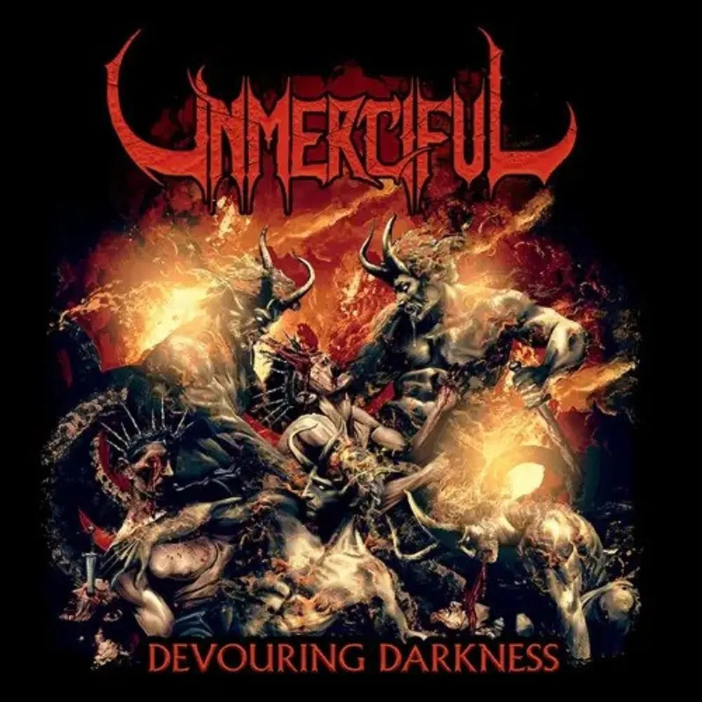 the album cover for Unmerciful - Devouring Darkness