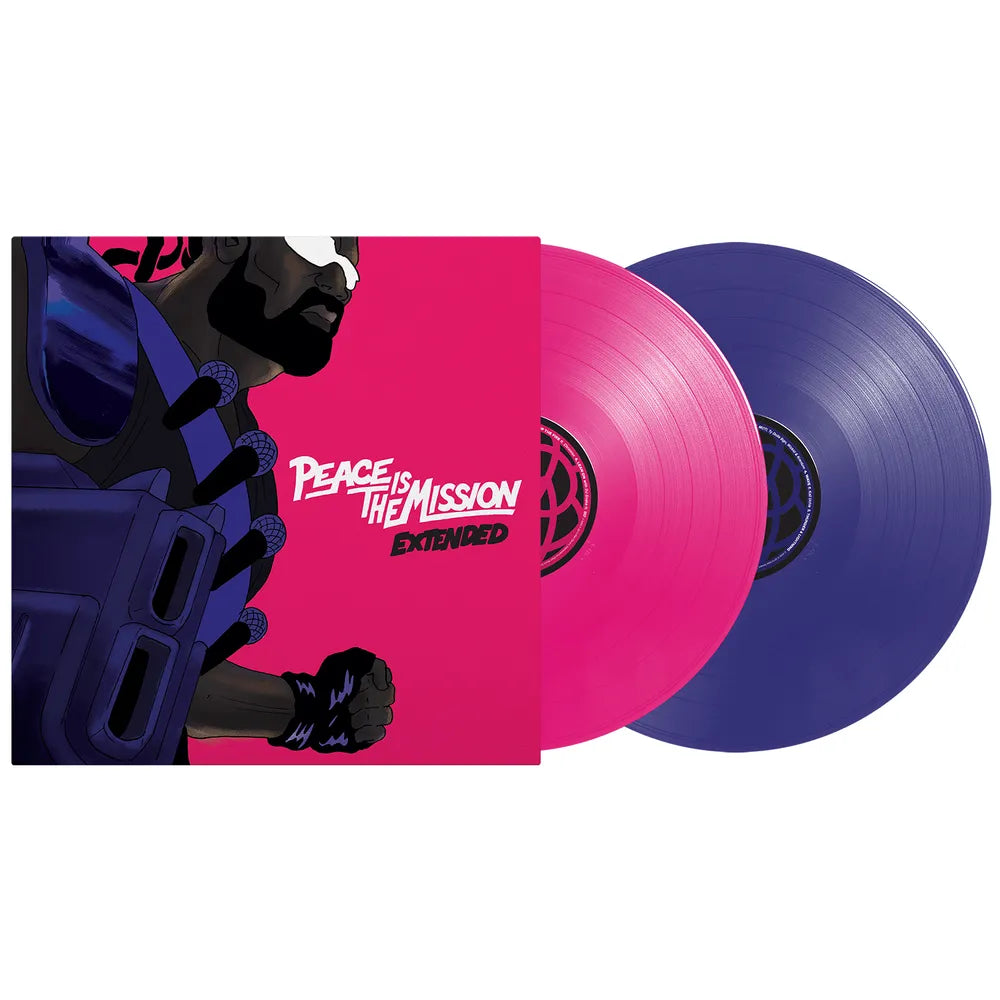 the album cover for Major Lazer - Peace Is The Mission - Extended (10 Year Anniversary) [Indie Exclusive Goldish Vinyl]