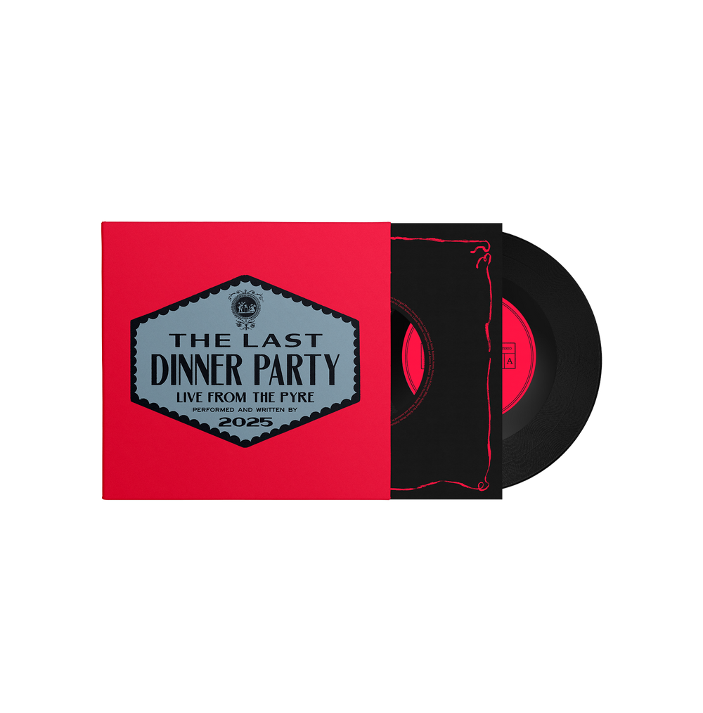 the album cover for The Last Dinner Party - The Scythe (Live From The Pyre) [RSD 2026]