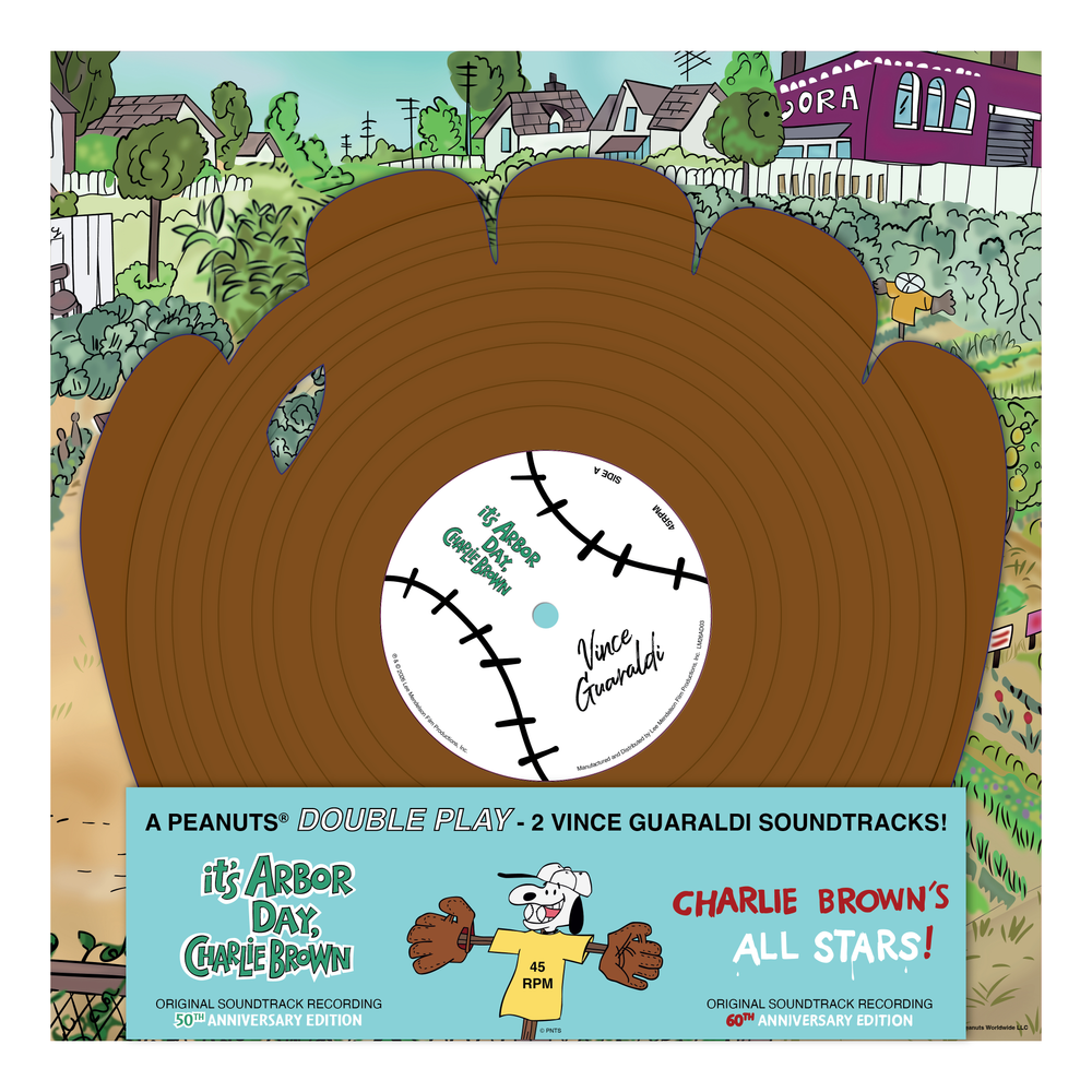 the album cover for Vince Guaraldi - It's Arbor Day, Charlie Brown / Charlie Brown's All Stars! (Original Soundtrack Recordings) [RSD 2026]