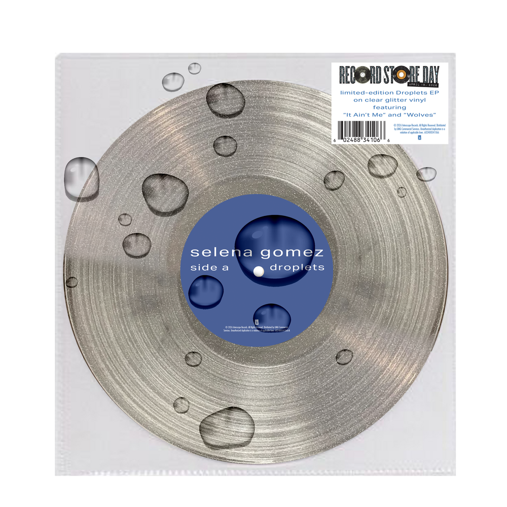 the album cover for Selena Gomez - Droplets [RSD 2026]