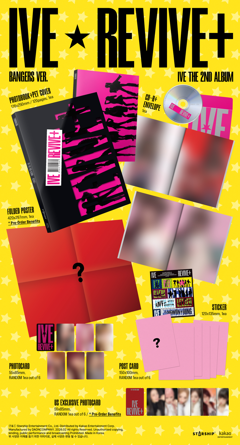 the album cover for IVE - [BANGERS ver.] IVE THE 2ND ALBUM REVIVE+