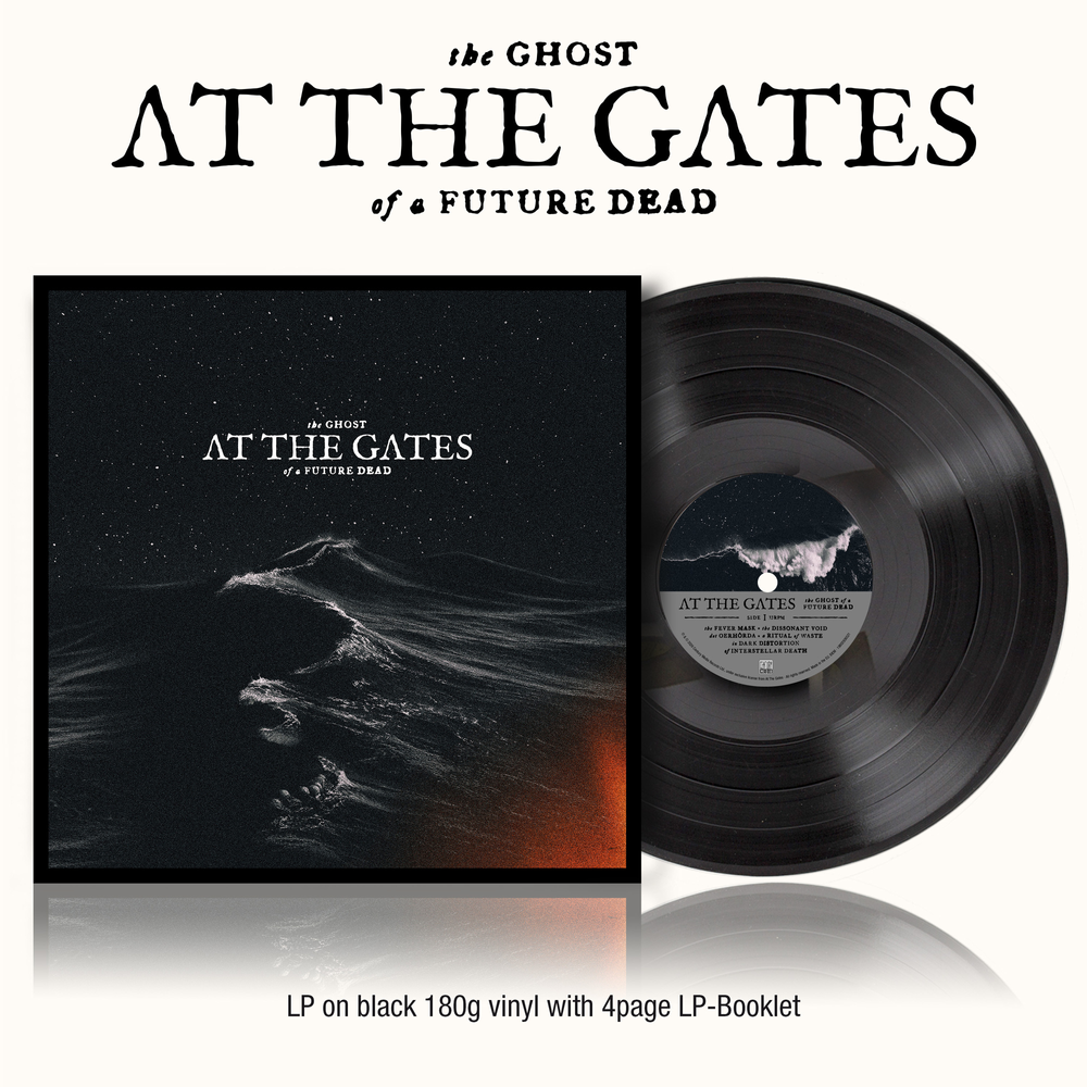 the album cover for At The Gates - The Ghost of a Future Dead [Black]