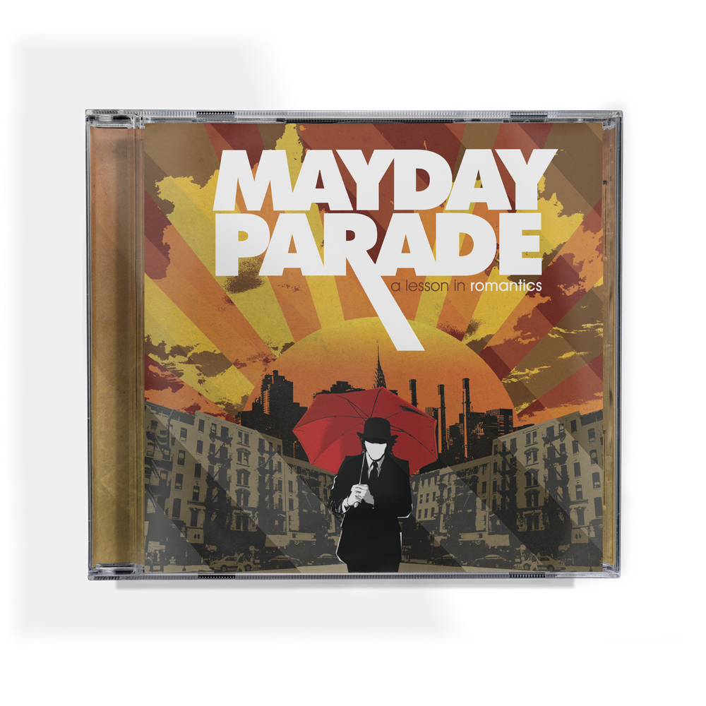 the album cover for Mayday Parade - A Lesson In Romantics