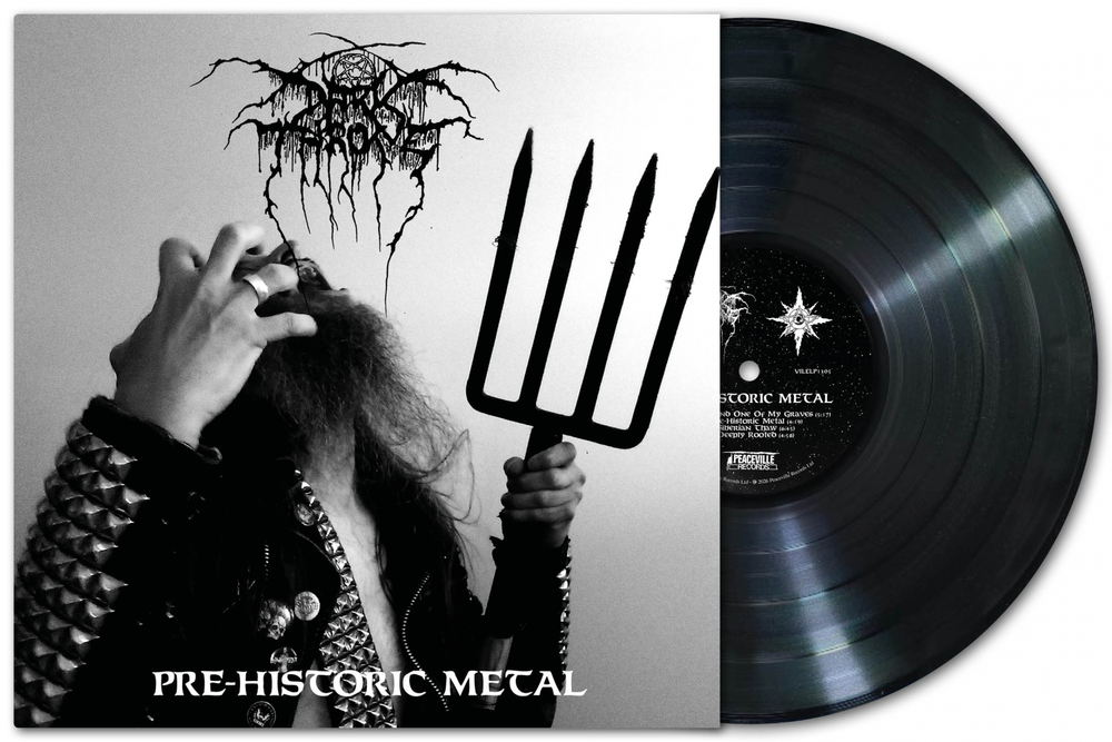 the album cover for Darkthrone - Pre-Historic Metal
