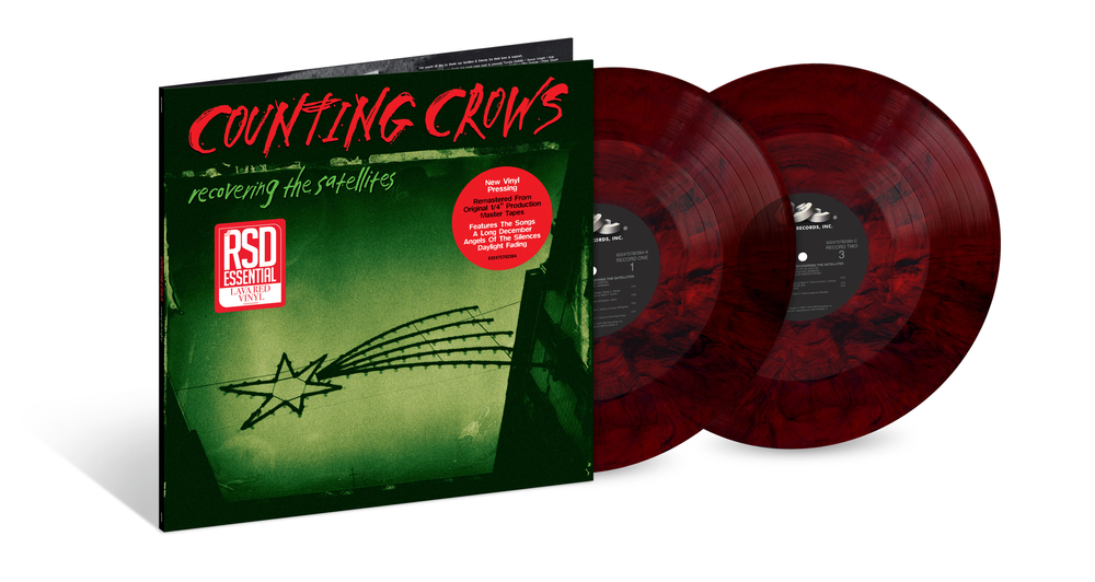 the album cover for Counting Crows - Recovering The Satellites [RSD Essential - Lava Red]