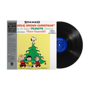 the album cover for Vince Guaraldi Trio - A Charlie Brown Christmas - Original Jazz Classics Series [180g Black tip-on w obi]
