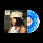 the album cover for Stella Lefty - Long Way Home [Indie Exclusive Clear with Blue Splatter]