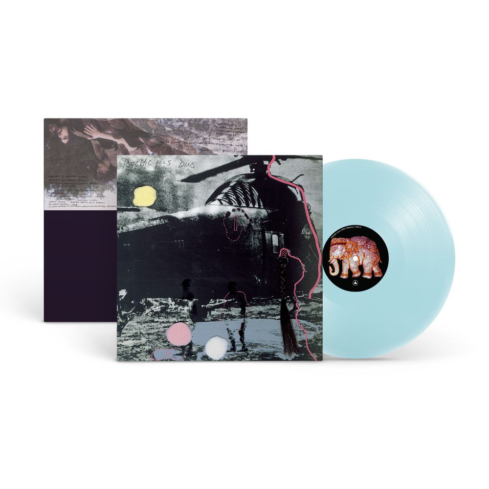 the album cover for Psychic Ills - Dins [Blue]