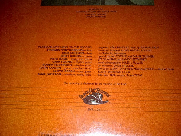 Rusty Wier : Kum-Bak Bar & Grill (LP)