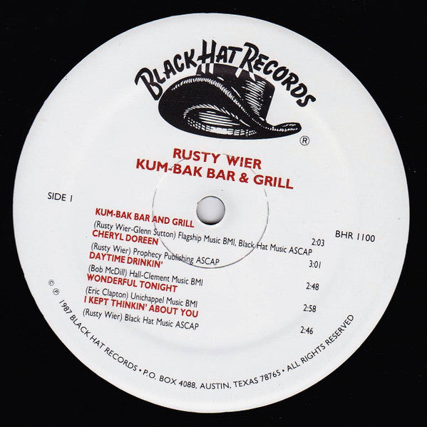 Rusty Wier : Kum-Bak Bar & Grill (LP)