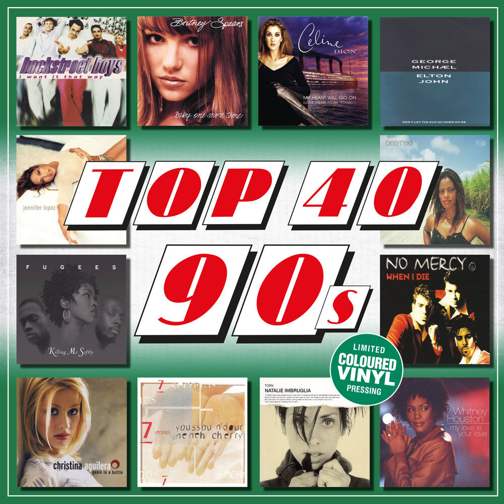 the album cover for Top 40 90s / Various - Top 40 90s / Various [Colored Vinyl] (Ofgv) (Spla) (Hol)