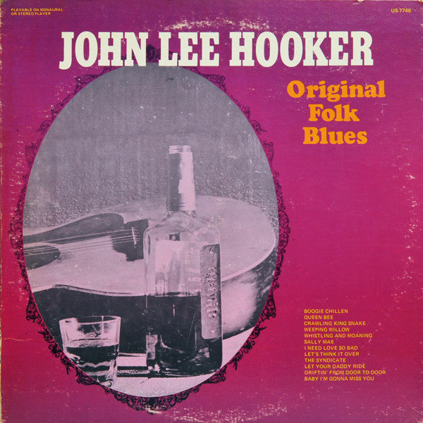 John Lee Hooker : Original Folk Blues (LP, Comp, RE)