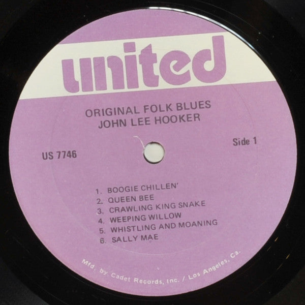 John Lee Hooker : Original Folk Blues (LP, Comp, RE)
