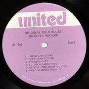 John Lee Hooker : Original Folk Blues (LP, Comp, RE)