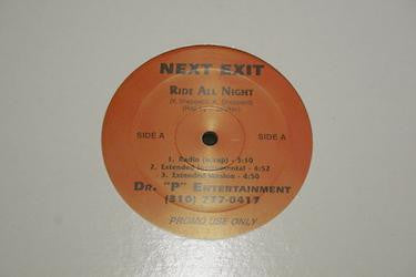 Next Exit (5) : Ride All Night (12", Promo)