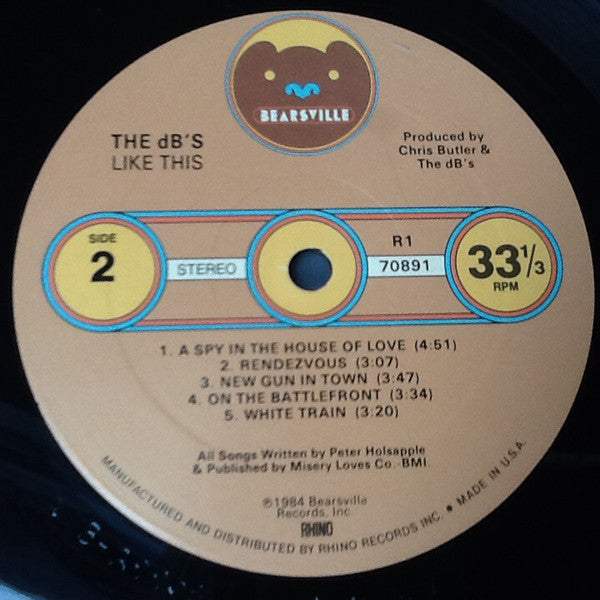 The dB's : Like This (LP, Album, RE, RM)