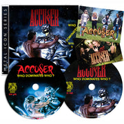 the album cover for Accuser - Who Dominates Who?