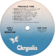 Pat Benatar : Precious Time (LP, Album, Pit)