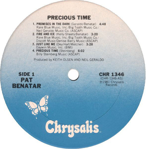 Pat Benatar : Precious Time (LP, Album, Pit)