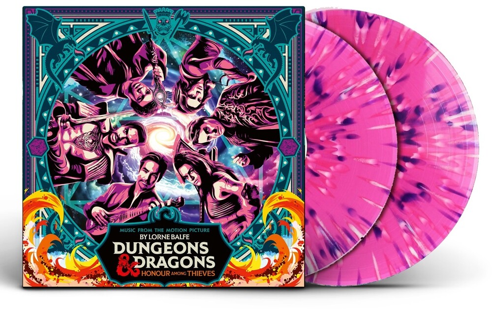 the album cover for Lorne Balfe - Dungeons & Dragons: Honor Among Thieves (Soundtrack) [Dragon Fire Red 2 LP]