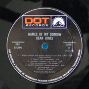 Dean Jones (7) : Names Of My Sorrow (LP, Album)