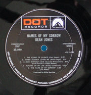 Dean Jones (7) : Names Of My Sorrow (LP, Album)