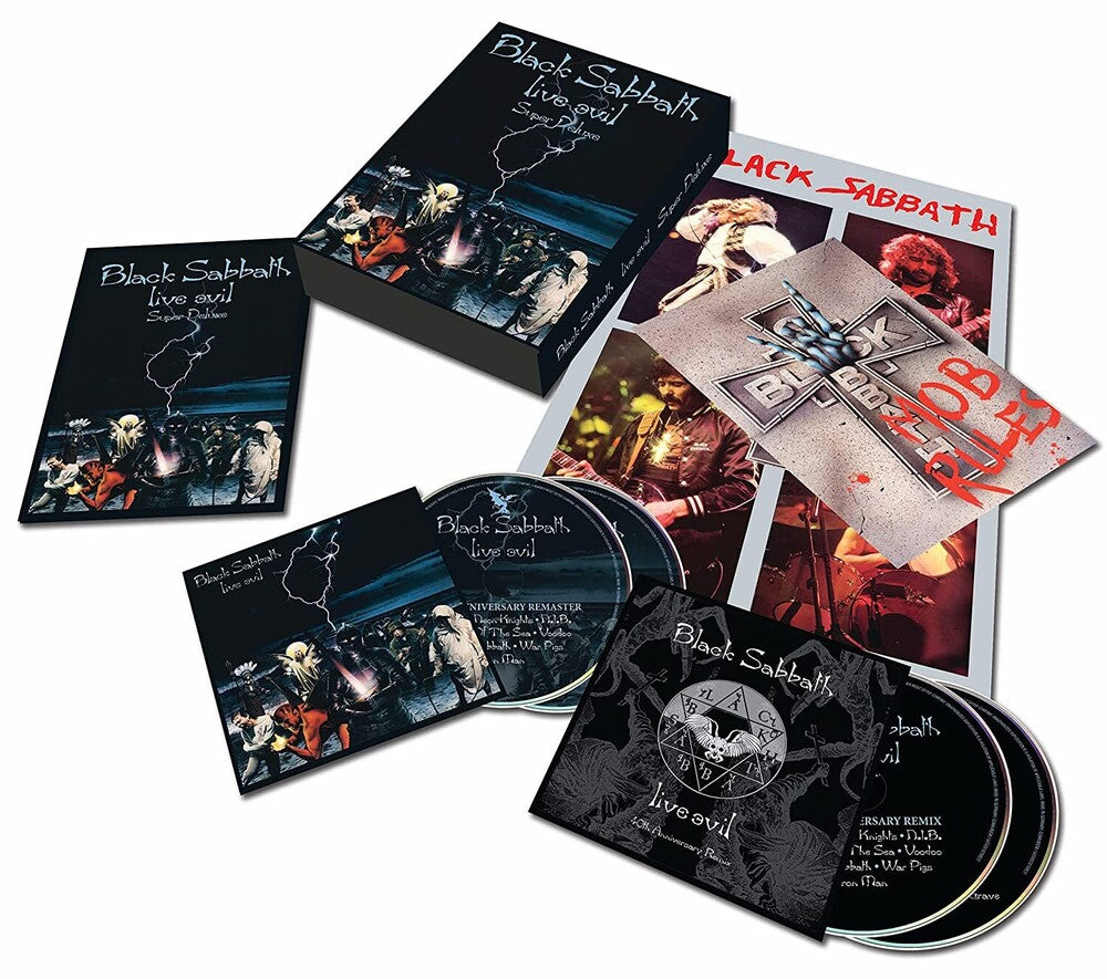 the album cover for Black Sabbath - Live Evil: 40th Anniversary [Super Deluxe CD Box Set]