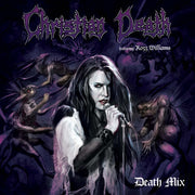 the album cover for Christian Death - Death Mix - Purple/Black Splatter (Blk) [Colored Vinyl]