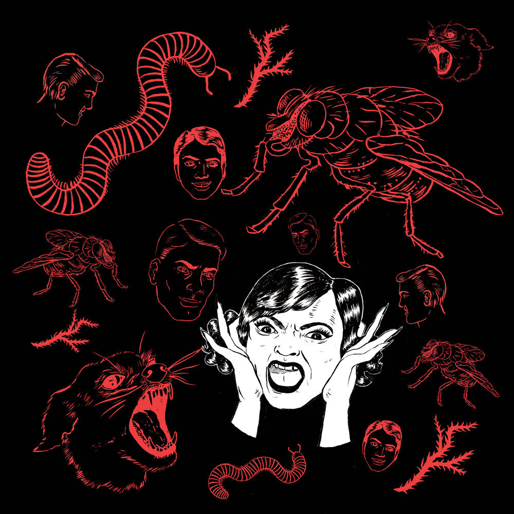 the album cover for Bush Tetras - They Live in My Head [Red LP]