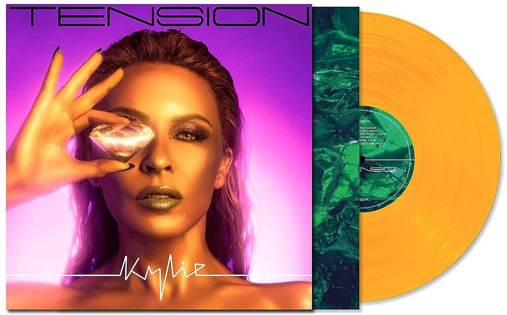 the album cover for Kylie Minogue - Tension [Indie Exclusive Limited Edition Translucent Orange LP]