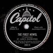 William Ripley Dorr Conducting St. Luke's Choristers : Capitol Presents Christmas Carols (4xShellac, 10", Album)