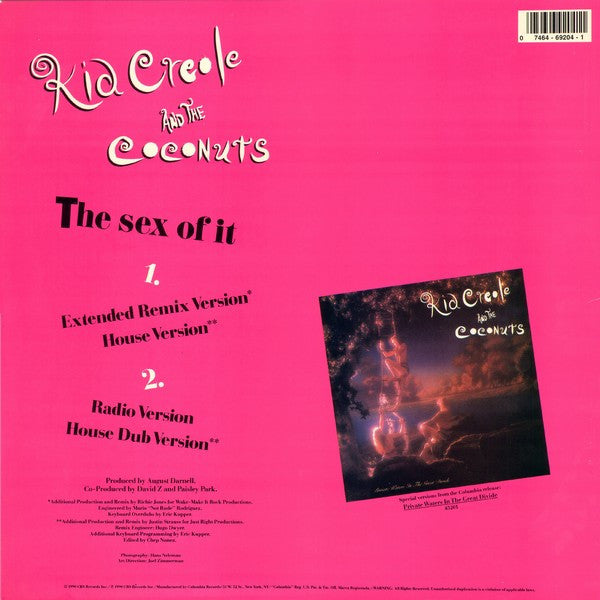 Kid Creole And The Coconuts : The Sex Of It (12")