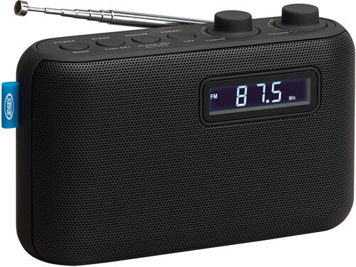 Jensen SR-50 Portable AM/FM Digital Radio with Dual Alarm (Black)