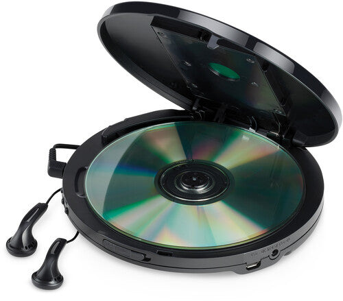 Jensen CD-60R-BT Portable CD Player Bluetooth FM Radio 60 Second Anti-skip (Black)