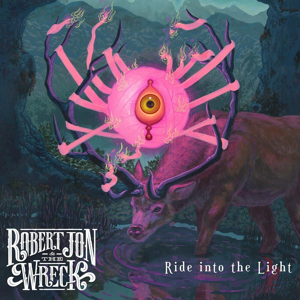 the album cover for Robert Jon  & The Wreck - Ride Into The Light [Red/Yellow Swirl LP]