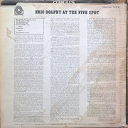 Eric Dolphy : At The Five Spot Volume 2 (LP, Album, Mono)