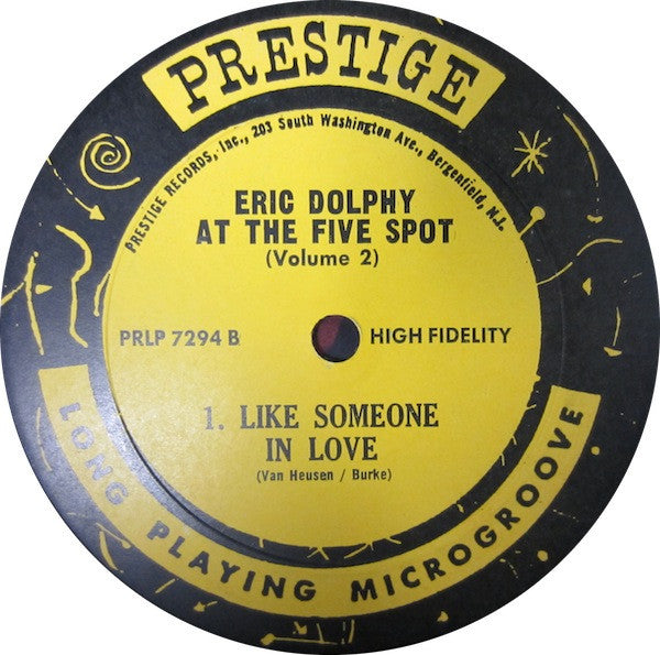 Eric Dolphy : At The Five Spot Volume 2 (LP, Album, Mono)