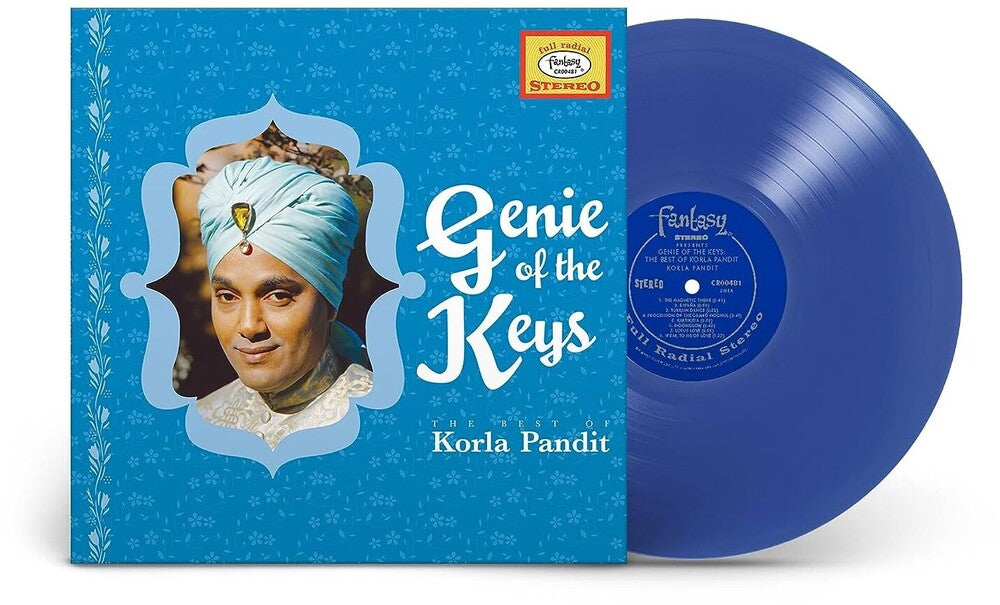 the album cover for Korla Pandit - Genie Of The Keys: The Best Of Korla Pandit (Blue)